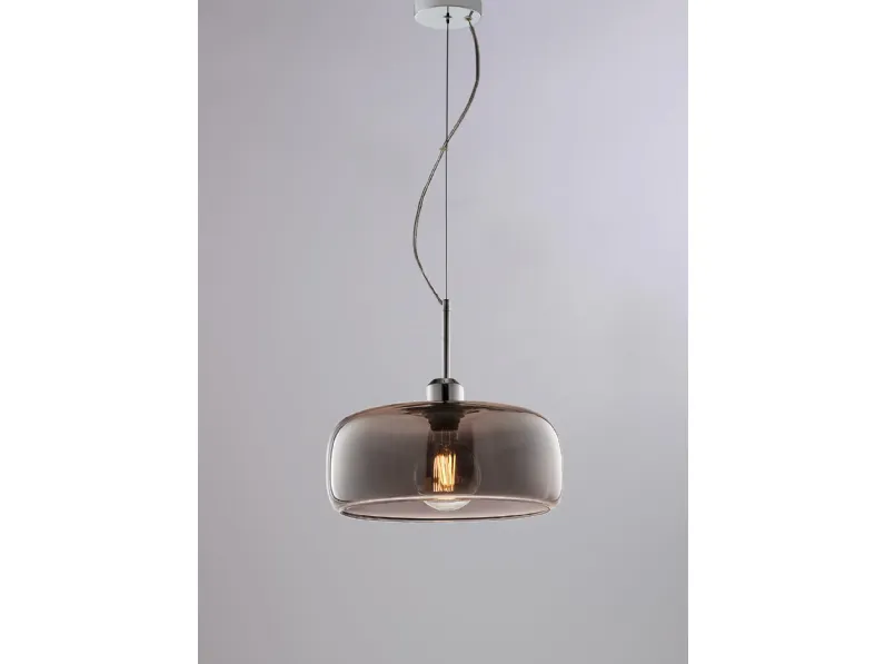 Lampada Muse leolux sospensione vetro fume' Collezione esclusiva in OFFERTA OUTLET
