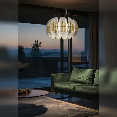 A sospensione stile Moderna Fiordlys slamp sospensione led  36w Slamp in saldo