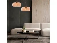 A sospensione stile Moderna Muse leolux sospensione vetro ambra Collezione esclusiva a prezzi outlet
