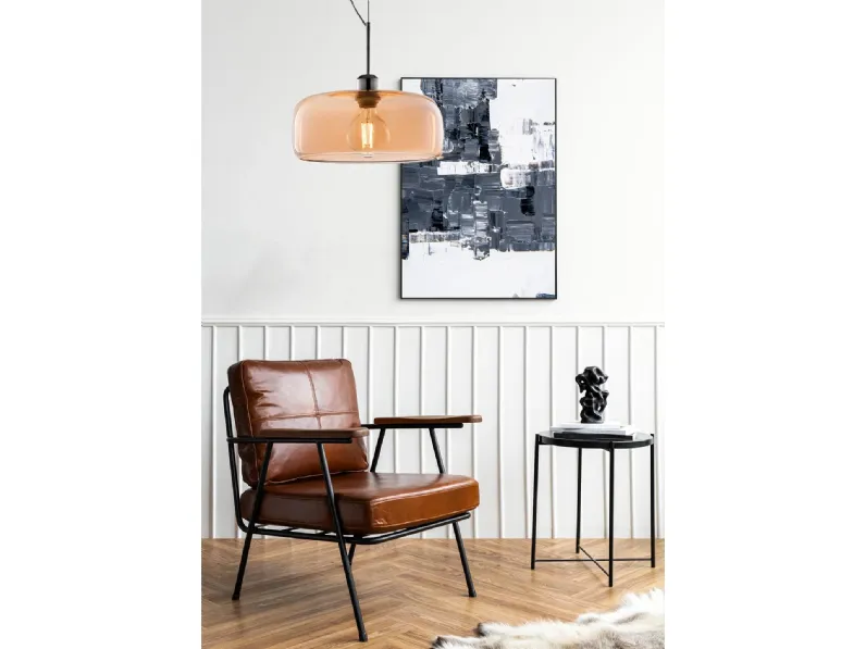 A sospensione in vetro Muse leolux sospensione vetro ambra Collezione esclusiva a prezzo Outlet