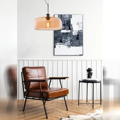 A sospensione in vetro Muse leolux sospensione vetro ambra Collezione esclusiva a prezzo Outlet