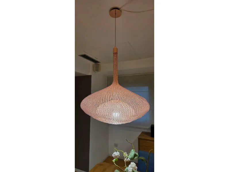 A sospensione Lampada sospensione intreccio filo rame  Ideal lux in Offerta Outlet 