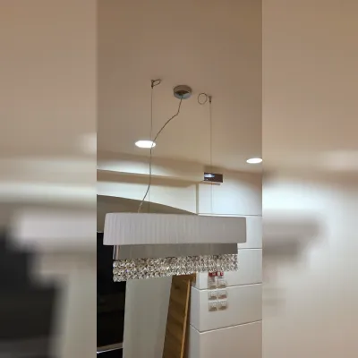 A sospensione Lampada sospensione tavolo svarowsky  Fabbian in Offerta Outlet 