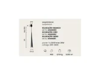 A sospensione Ondaluce Noa 50 so lampada a sospensione stile Moderna con forte sconto