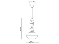 Lampada Lariat c2710 ferroluce Collezione esclusiva in OFFERTA OUTLET