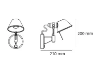 Lampada Collezione esclusiva Tolomeo micro applique  artemide e14 a PREZZI OUTLET