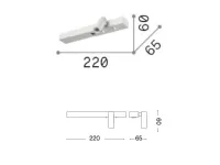 Da parete applique Ideal lux Bonne nuit 345499 lampada da parete stile Moderna a prezzi outlet