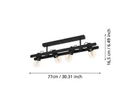 Da soffitto plafoniera in metallo  43847 plimsoll  lampada da soffitto Eglo a prezzo scontato