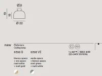 Da soffitto plafoniera stile Moderna Yelmo perenz lampda da soffitto Collezione esclusiva con forte sconto