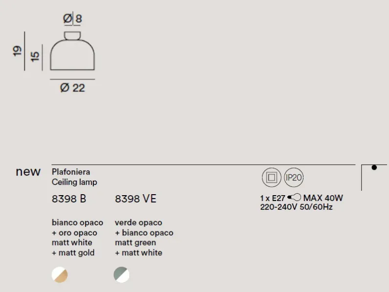 Lampada Collezione esclusiva Yelmo perenz lampda da soffitto a PREZZI OUTLET