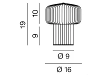 Da tavolo Collezione esclusiva Otty 8508to  perenz lampada da tavolo stile Moderna a prezzi outlet