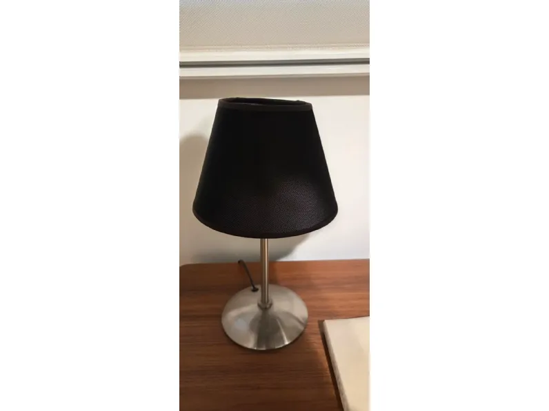 Da tavolo Coppia lampade comodino tela nera Irilux in Offerta Outlet 