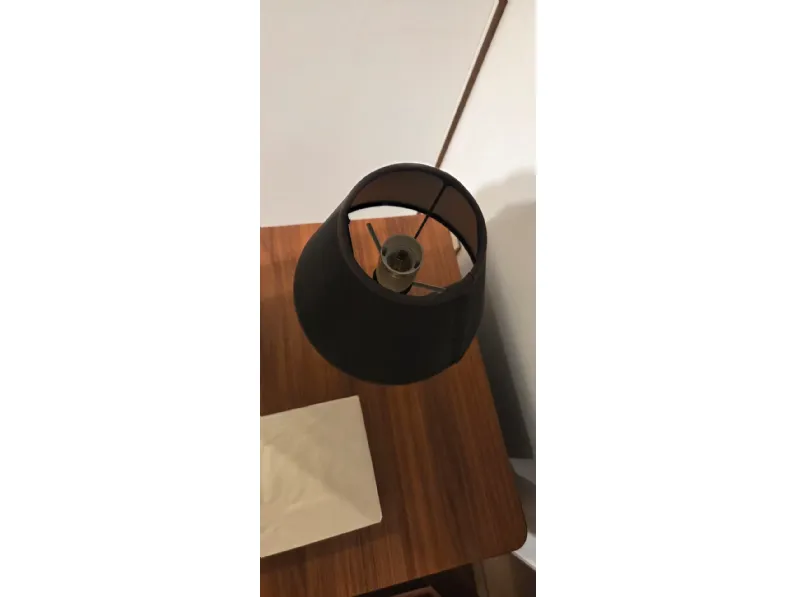 Da tavolo Coppia lampade comodino tela nera Irilux in Offerta Outlet 