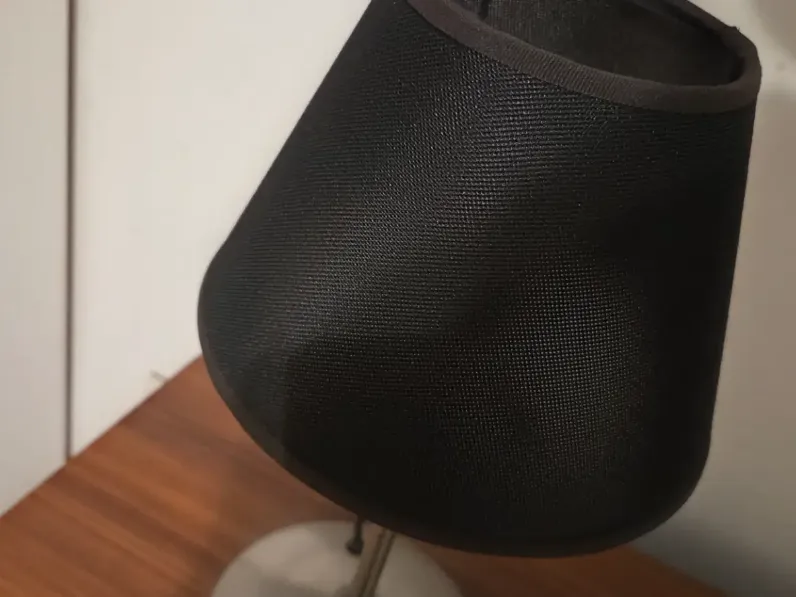 Da tavolo Coppia lampade comodino tela nera Irilux in Offerta Outlet 