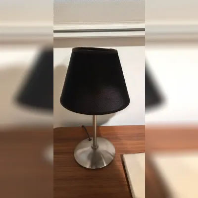 Da tavolo Coppia lampade comodino tela nera Irilux in Offerta Outlet 