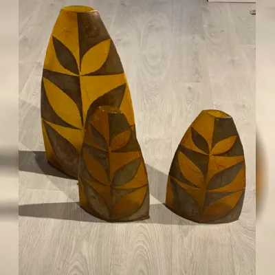 Lampada Artigianale Tris lampade in resina  a PREZZI OUTLET