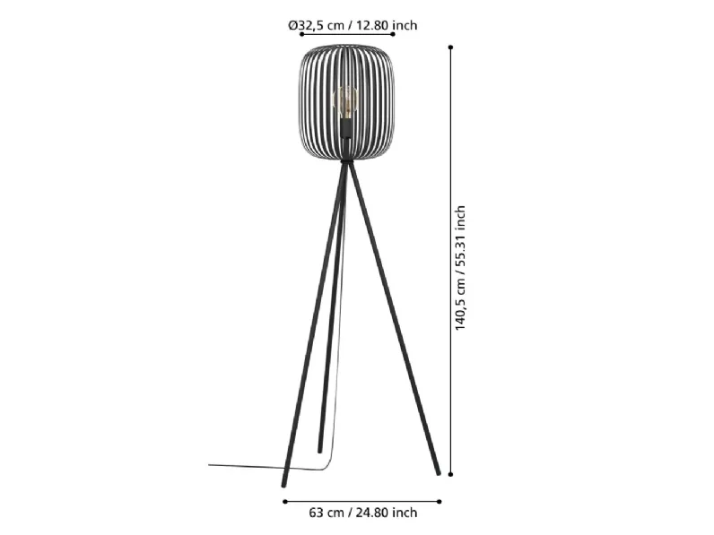Da terra stile Moderna Romazzina lampada da terra Eglo a prezzi convenienti