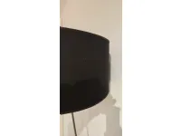 Da terra Lampada terra acciaio e tessuto nero  Sillux in Offerta Outlet 