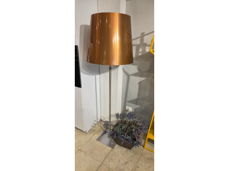 Da terra Lampada terra inox e rame metal  Fabbian a prezzo Outlet 