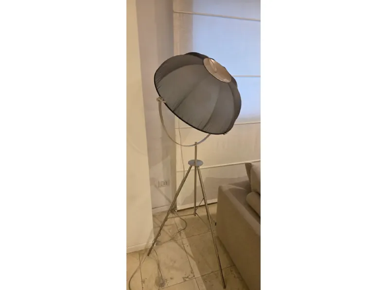 Da terra Lampada terra tipo regista tela nera  Irilux in Offerta Outlet 