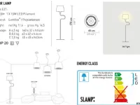 Da terra in metallo Liza Slamp a prezzo Outlet