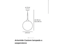 A sospensione stile Moderna Castore 42 artemide  sospensione Collezione esclusiva scontato