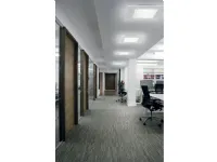 Da soffitto plafoniera stile Moderna Dublight plafoniera 60x60 a led 42w Linea light in saldo
