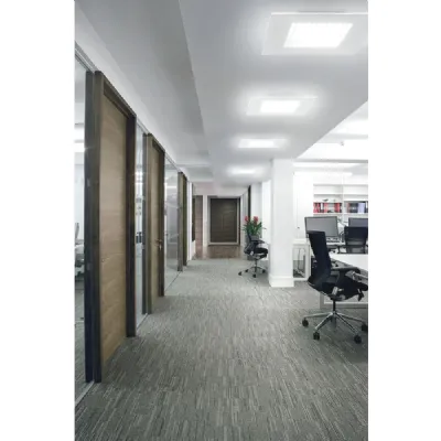 Da soffitto plafoniera stile Moderna Dublight plafoniera 60x60 a led 42w Linea light in saldo