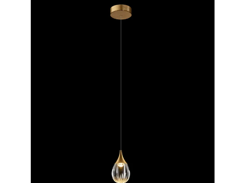 A sospensione Collezione esclusiva Stilla oro  illuminati sospensione led Oro in offerta
