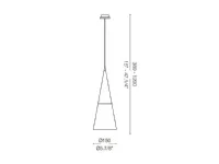 Lampade Ideal Lux CONO SP1 SOSPENSIONE E14