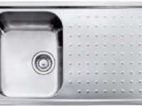 Lavello 86x50 cm inox dx con basket Minimax in offerta.