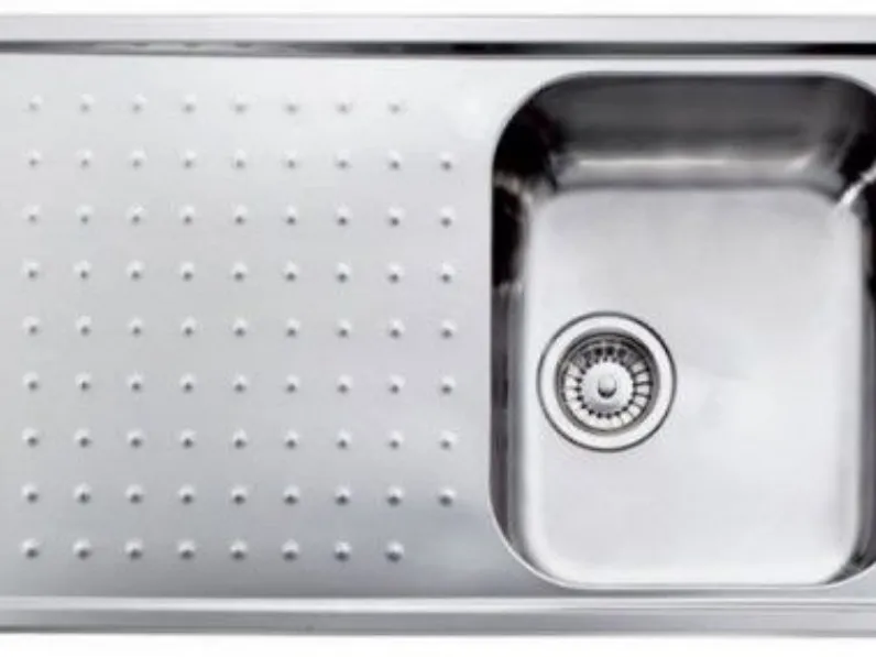 Lavello 86x50 cm inox dx con basket Minimax in offerta.