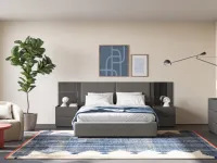 Letto imbottito con pediera Eclettica en01Colombini casaa prezzo ribassato
