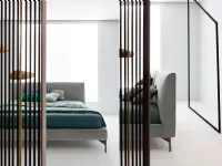Letto imbottito con piedini AdaTwilsa prezzo scontato
