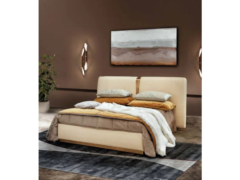 Letto design Luxury bed base acciaio   inserti acciaio  Md work con un ribasso del 30%