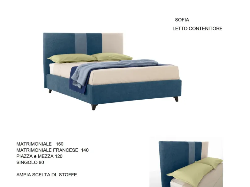 Letto imbottito modello Box bed di Gienne scontato 47%