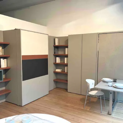 Letto moderno a scomparsa Composizione completa  Clei a prezzo ribassato