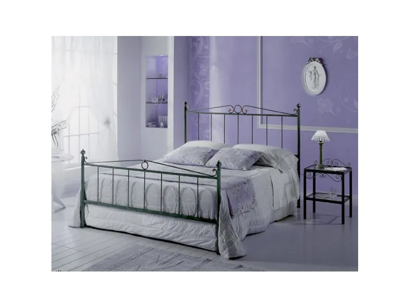 Letto classico con piedini Letto matrimoniale plutone ferro battuto Pama letti a prezzo ribassato