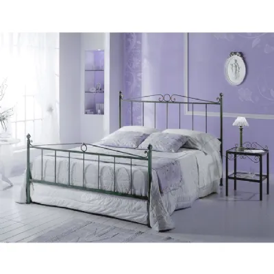 Letto classico con piedini Letto matrimoniale plutone ferro battuto Pama letti a prezzo ribassato