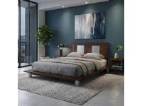 Letti Nuovi Mondi Collection Letto Basso Stile Futon Palissandro