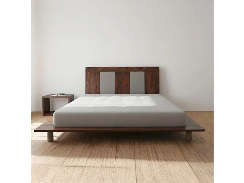 Letti Nuovi Mondi Collection Letto Basso Stile Futon Palissandro