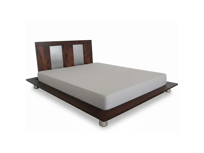 Letti Nuovi Mondi Collection Letto Basso Stile Futon Palissandro