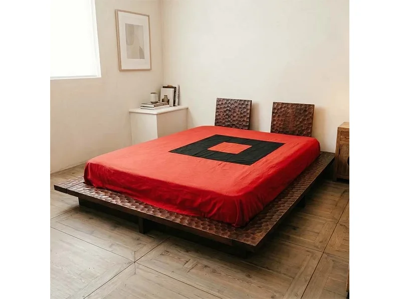 Letti Nuovi Mondi Collection letto futon japan   carved  in  legno