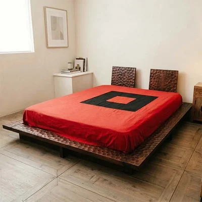Letti Nuovi Mondi Collection letto futon japan   carved  in  legno