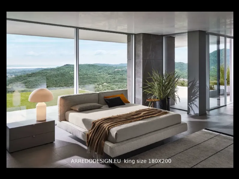 Letto design con piedini Academy Twils a prezzo ribassato