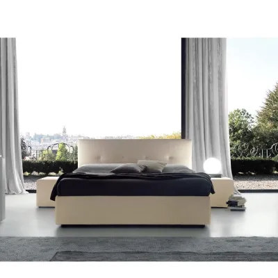 Letto moderno * alexia con contenitore Ergogreen scontato 50%