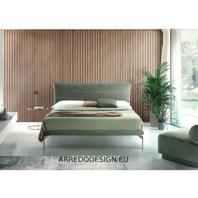 Letto imbottito con giroletto Apollo *Rosinia prezzo scontato