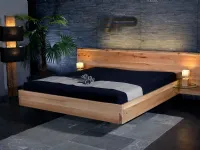 Letto in legno con giroletto AriaCollezione esclusivaa prezzo ribassato