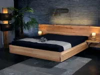 Letto in legno con giroletto AriaCollezione esclusivaa prezzo ribassato