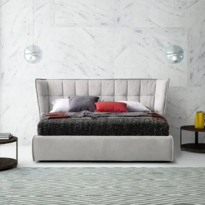 Letto imbottito con contenitore AspenLe comforta prezzo ribassato